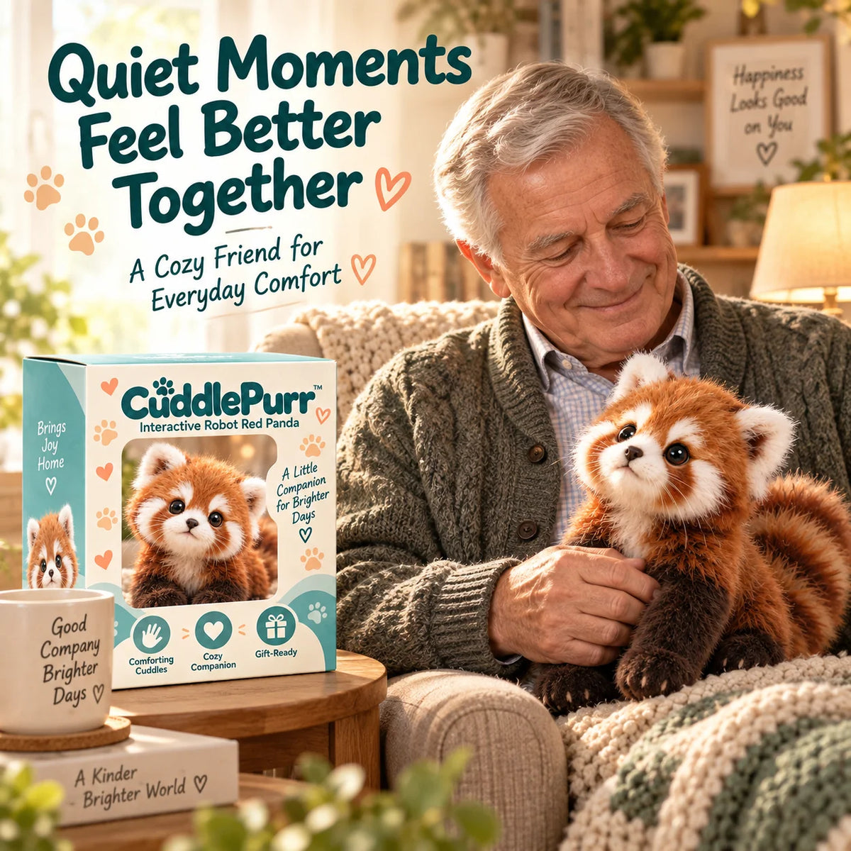 🐾 Cuddly Red Panda Plush Companion – Soft & Fluffy, A Heartwarming Gift 🎁