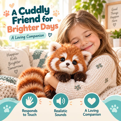 🐾 Cuddly Red Panda Plush Companion – Soft & Fluffy, A Heartwarming Gift 🎁