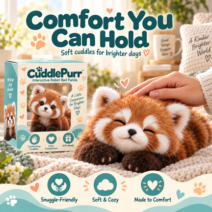 🐾 Cuddly Red Panda Plush Companion – Soft & Fluffy, A Heartwarming Gift 🎁