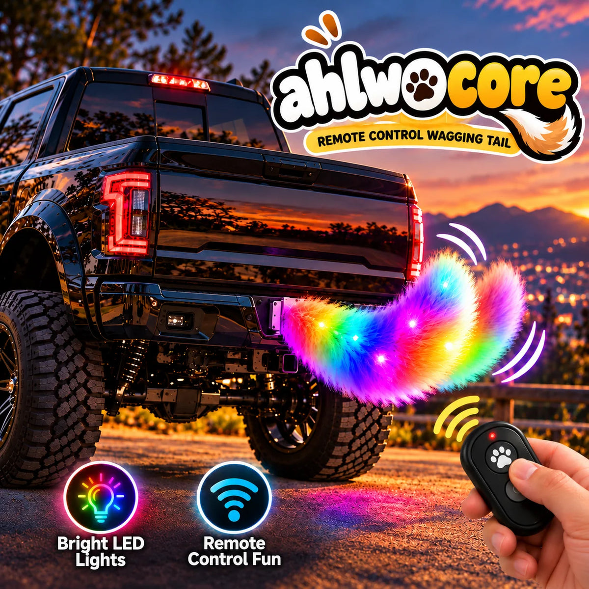 🐶✨ Wagging Car Tail Accessory – Remote Controlled Fun for Your Vehicle