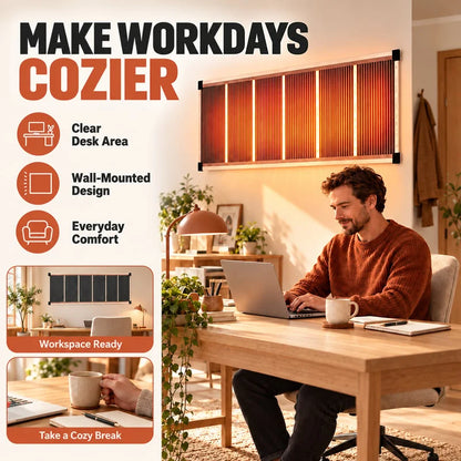 Far Infrared Wall Heater – Slim Wall-Mounted Indoor Heating Panel