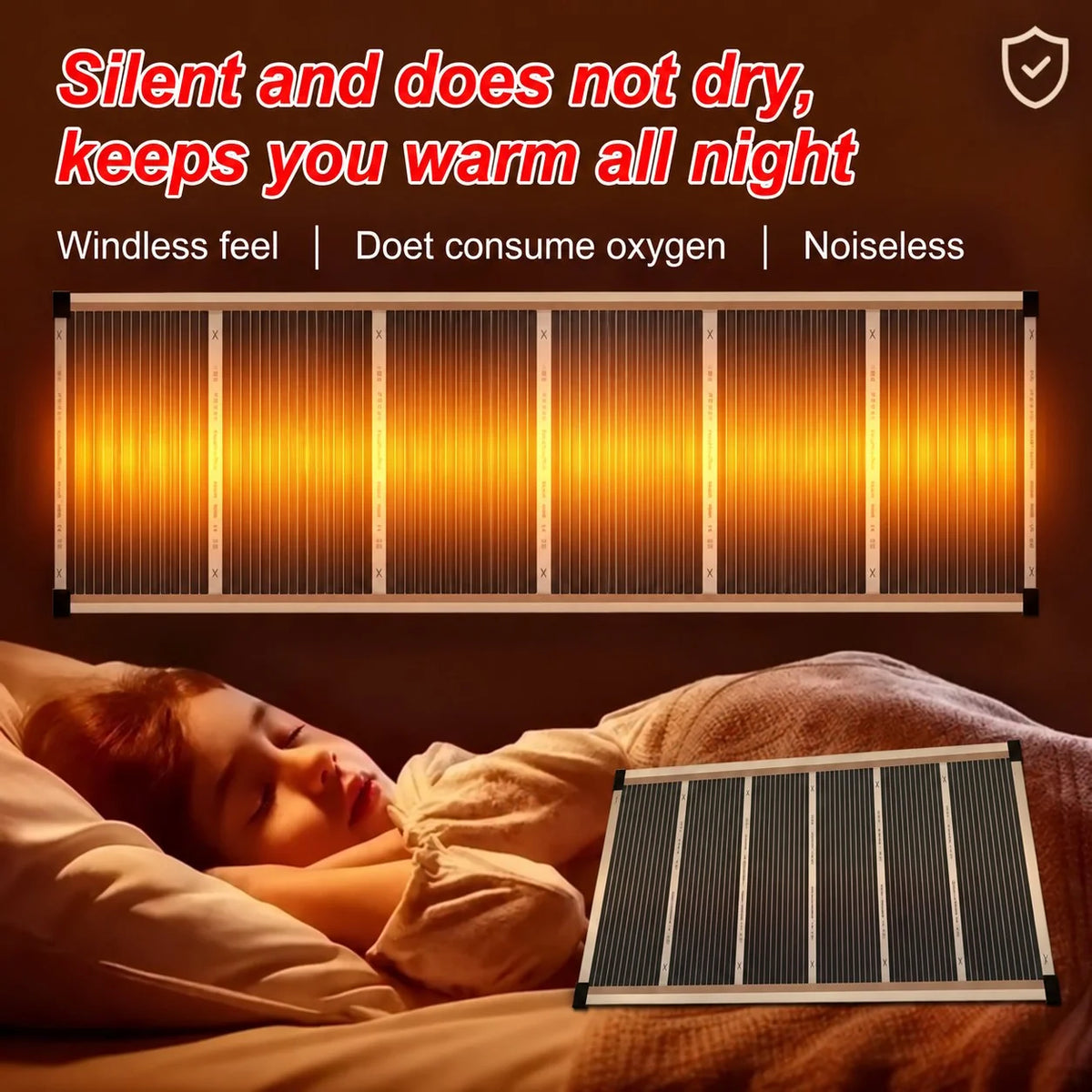 Far Infrared Wall Heater – Slim Wall-Mounted Indoor Heating Panel