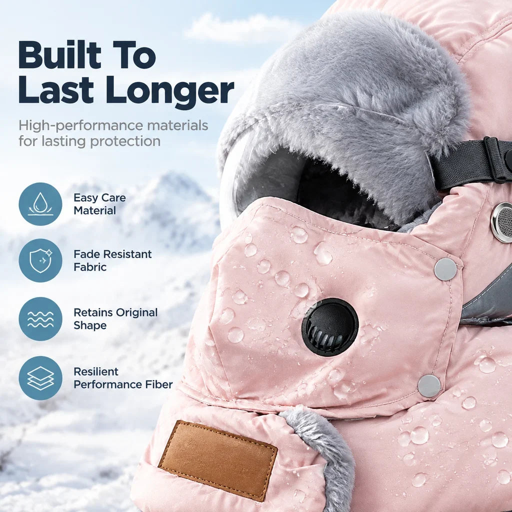 5-in-1 Winter Ushanka Hat with Detachable Face Mask & Goggles