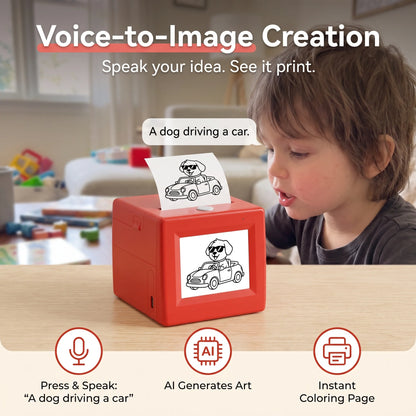 AI Voice-Activated Mini Sticker Printer