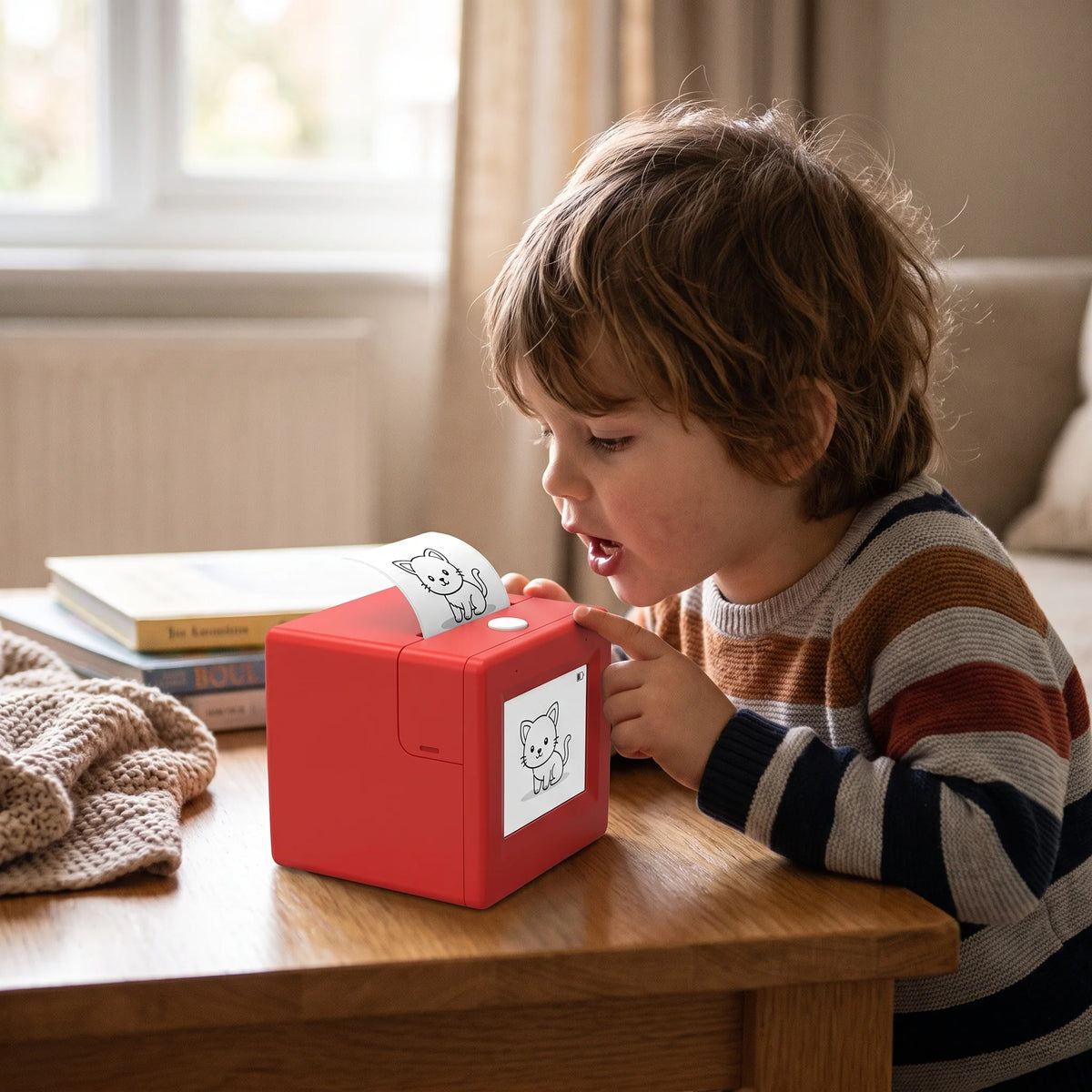 AI Voice-Activated Mini Sticker Printer