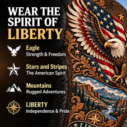 ⏳ Last Day 50% OFF – 🦅❄️"Wings of Freedom" Winter Ear-Flap Hat with Plush Lining