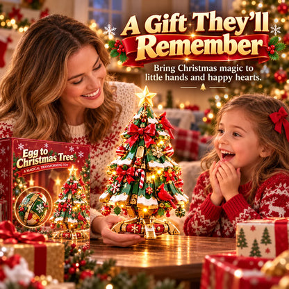🎄2-in-1 Transforming Christmas Egg Tree – Cardinal Holiday Decor🎁