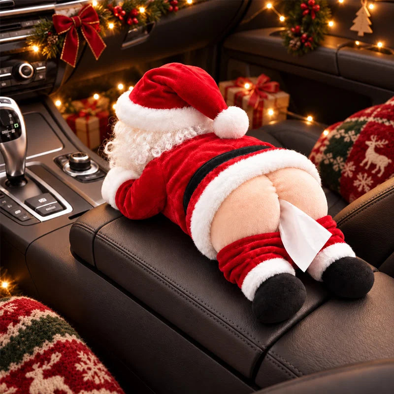 Funny Santa Butt Tissue Holder – Hilarious Christmas Gag Gift & Holiday Decor