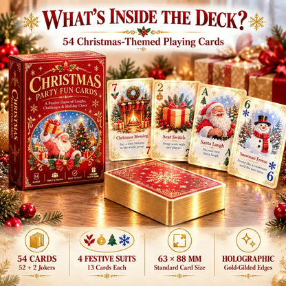 🃏🎅 Christmas Holiday Cheer Playing Cards - Make Your Christmas Game Night More Fun!