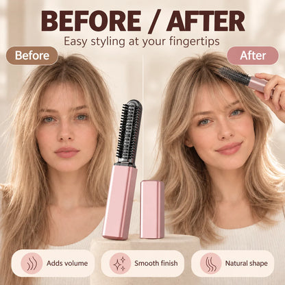 ✨ Cordless Ceramic Hair Curler – USB-C Mini Curling Iron with 3 Heat Settings