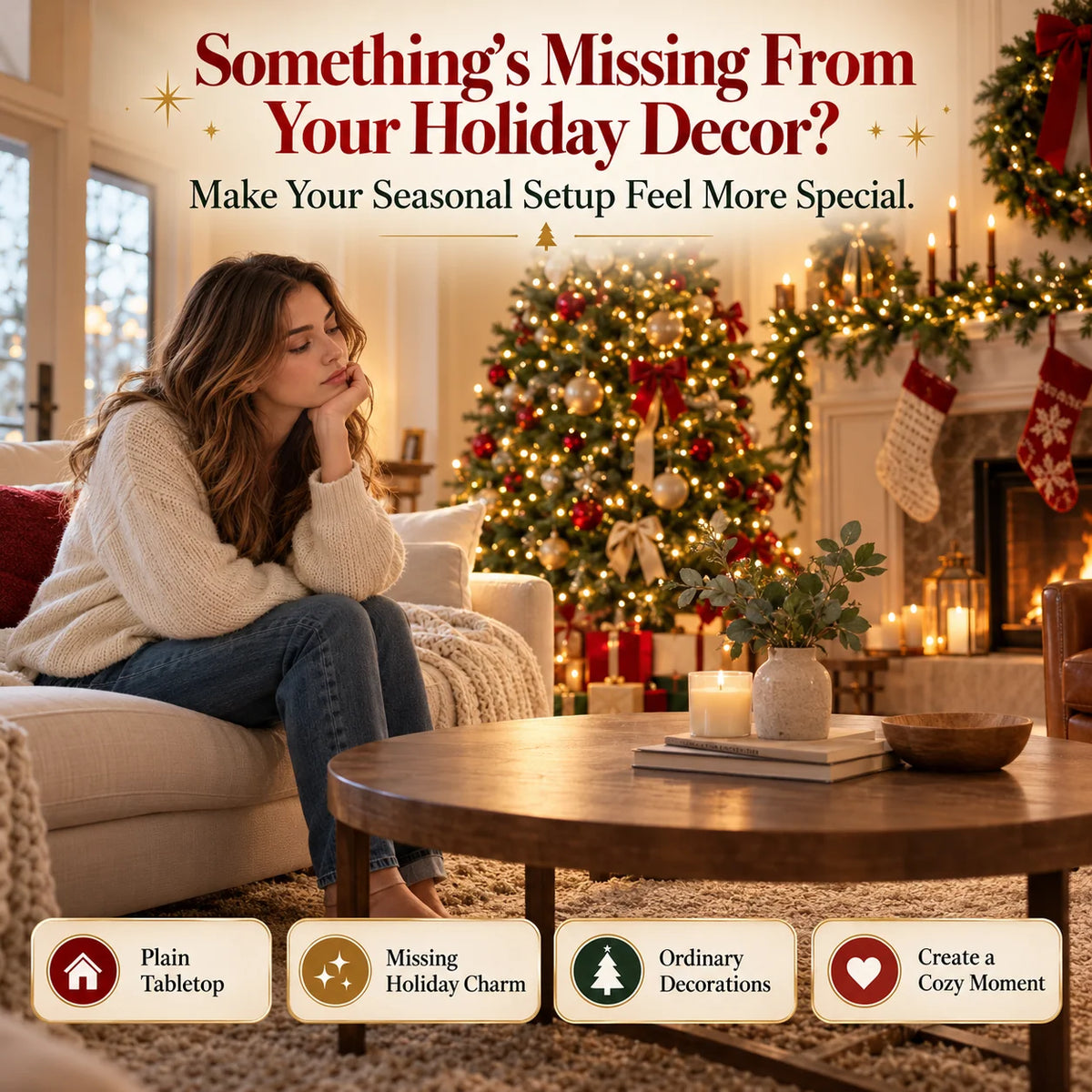 🎄 Christmas Campfire Aroma Diffuser – Santa or Gingerbread Design