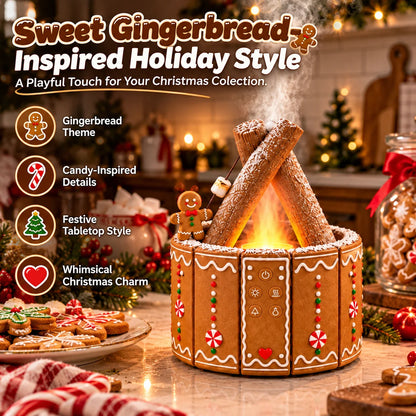 🎄 Christmas Campfire Aroma Diffuser – Santa or Gingerbread Design