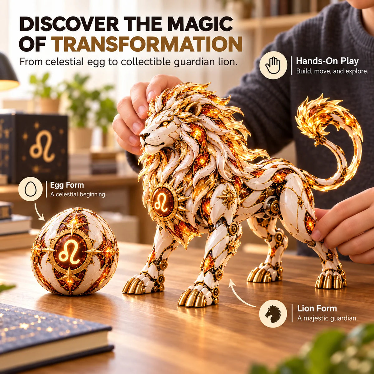 🌌Transforming Zodiac Guardian Egg – Celestial Fantasy Collectible Figure