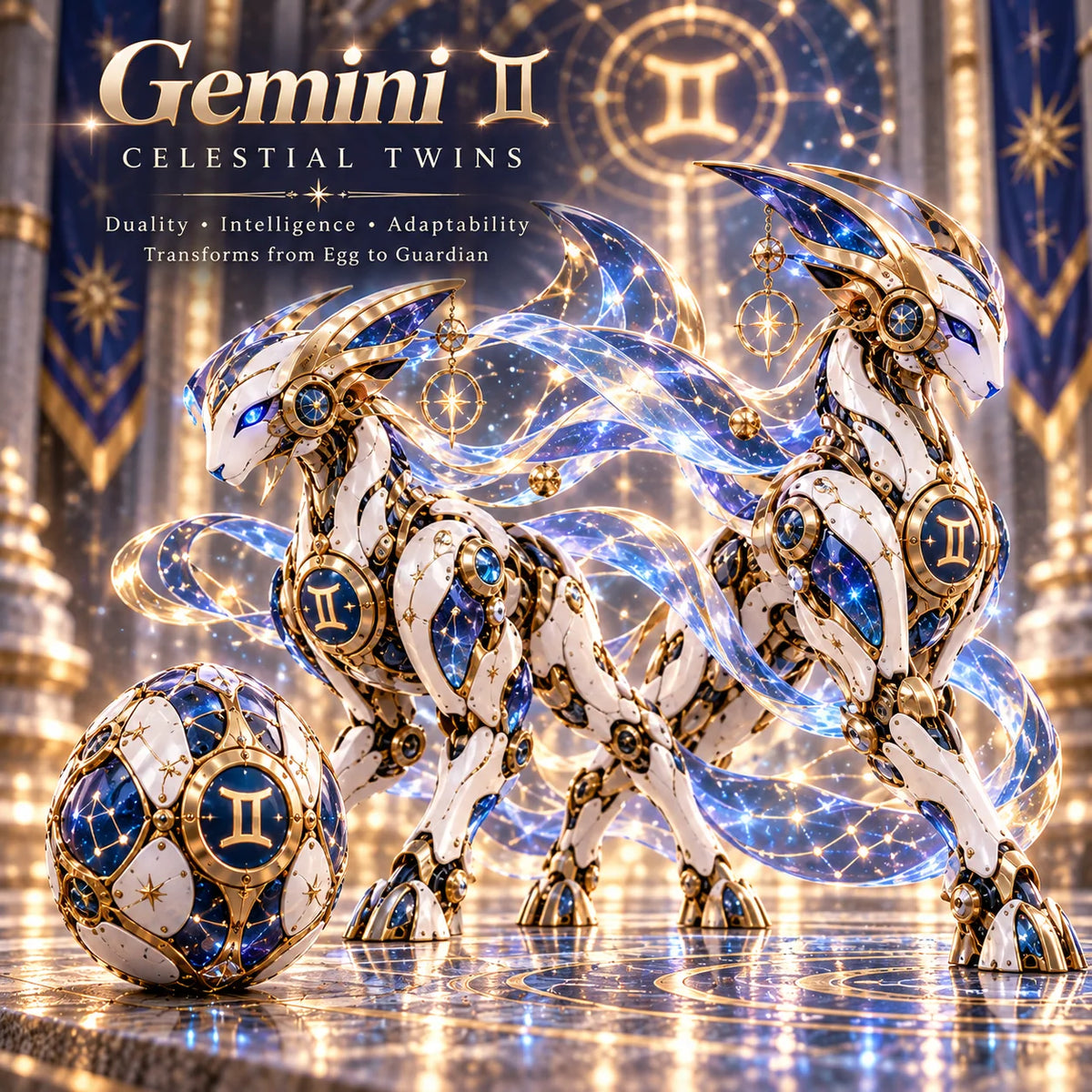 🌌Transforming Zodiac Guardian Egg – Celestial Fantasy Collectible Figure