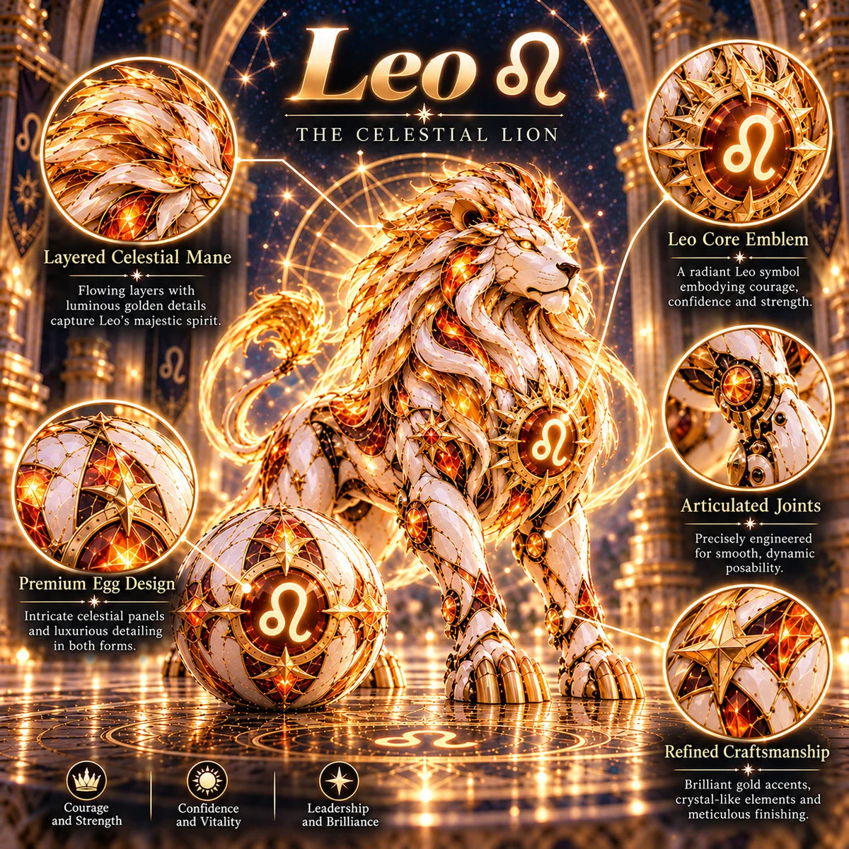 🌌Transforming Zodiac Guardian Egg – Celestial Fantasy Collectible Figure