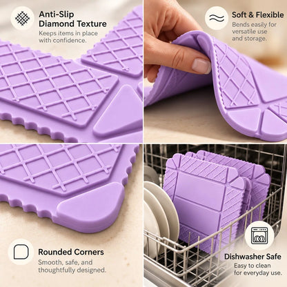 ✨ 3-in-1 Magnetic Silicone Trivet, Cutting Board & Foldable Serving Tray