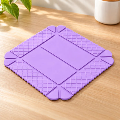 ✨ 3-in-1 Magnetic Silicone Trivet, Cutting Board & Foldable Serving Tray