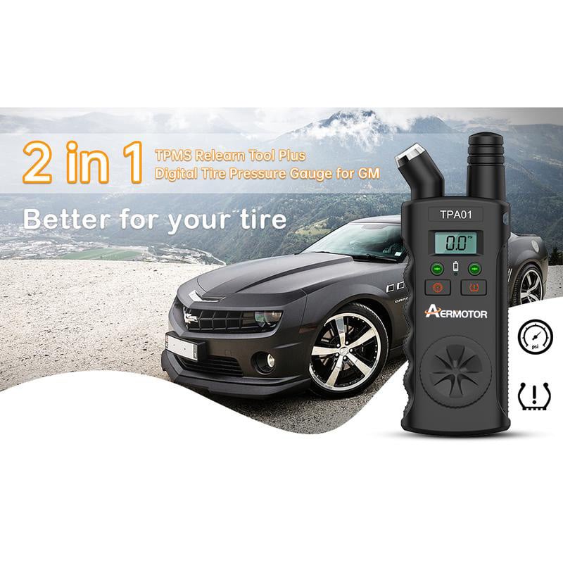 🚗 TPMS Reset Tool & Digital Tire Gauge