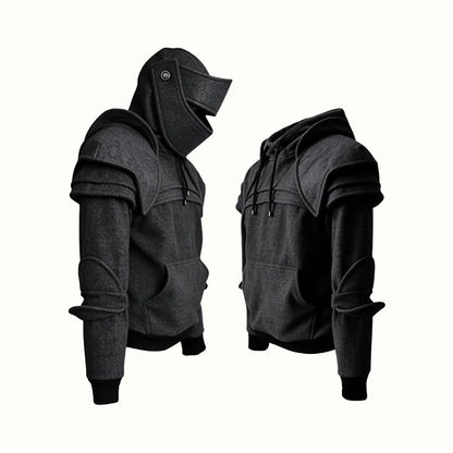 🛡️ Knight Cosplay Hoodie – Medieval Fantasy Streetwear Pullover!