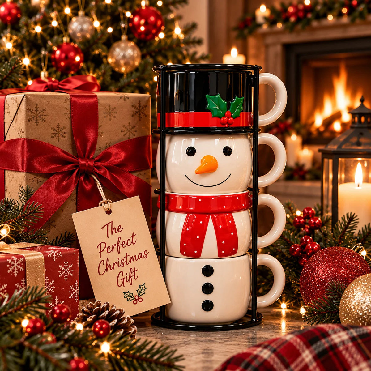 Fgorre™ Christmas Mug Set — Sip & Stack
