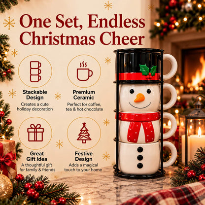 Fgorre™ Christmas Mug Set — Sip & Stack