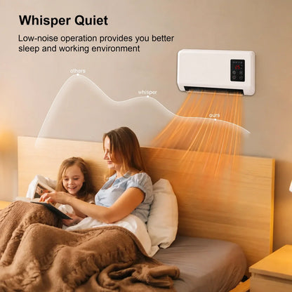 Black Friday Early Bird Deals-Wall-Mounted Space Heater with Thermostat and Remote Control