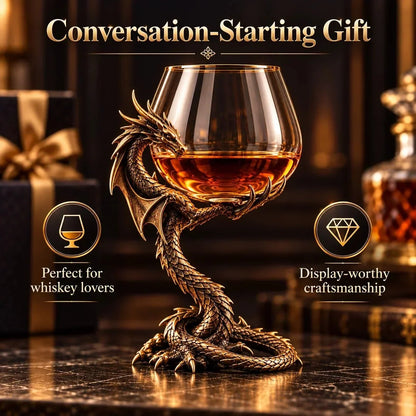 🐉 Dragon Claw Brandy Glass – Unique Sculptural Dragon Stand & Fantasy Barware 🥃✨