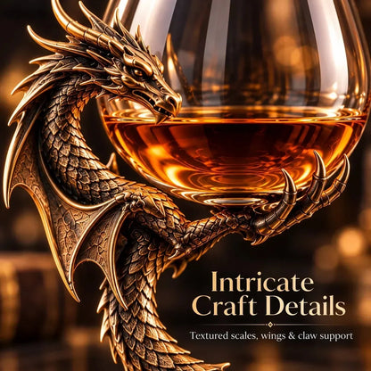 🐉 Dragon Claw Brandy Glass – Unique Sculptural Dragon Stand & Fantasy Barware 🥃✨