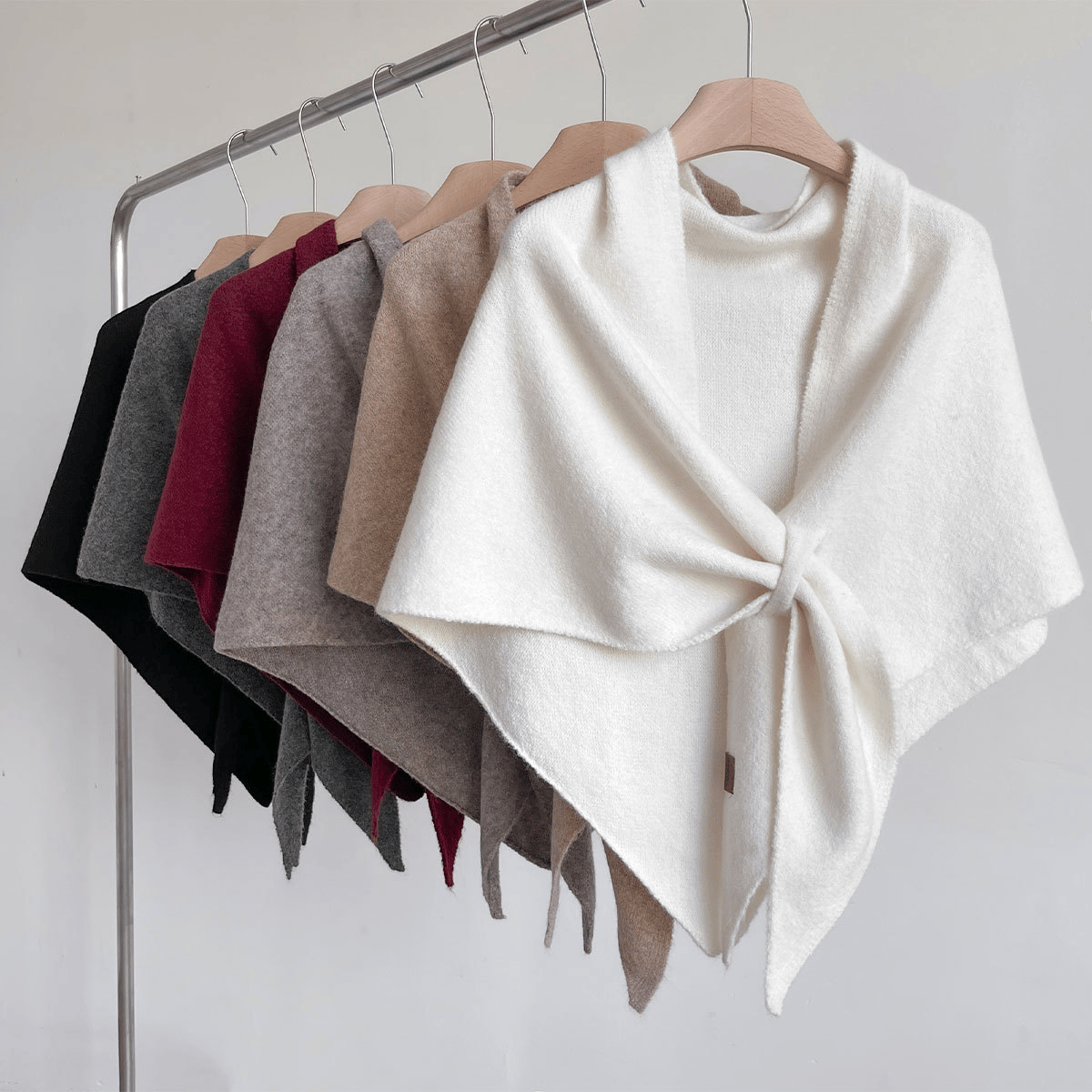 Women's Solid Color Scarf Casual Soft Comfortable Shawl for Daily Wear
