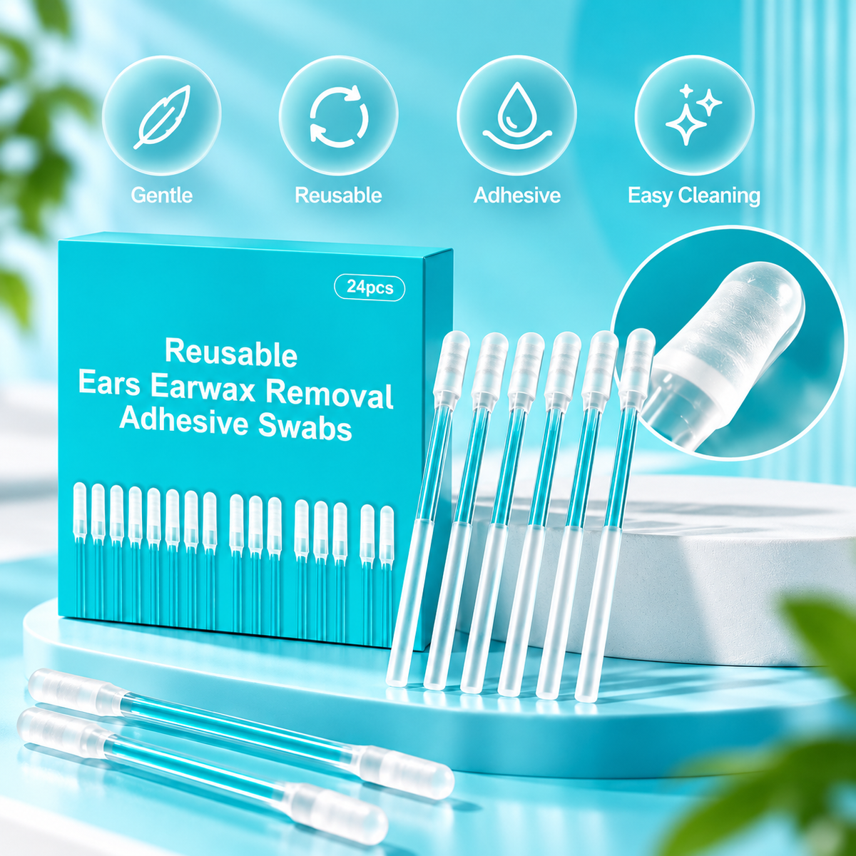 👂✨ Reusable Earwax Cleaning Swabs – Gentle, Easy & Mess-Free Ear Care
