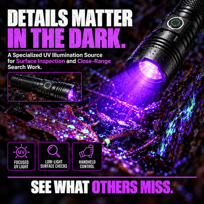 🔦 Rechargeable Blood Tracking Flashlight – High-Visibility Light for Night Hunting & Outdoor Adventures