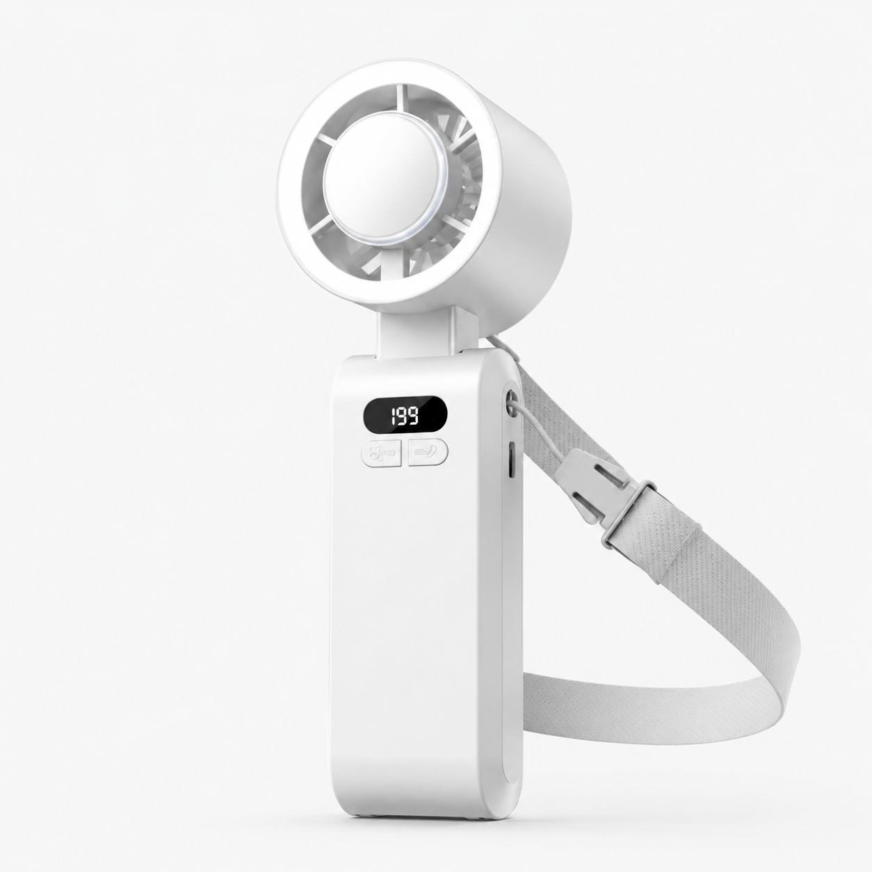 🔥Hot Sale❄️Upgraded Handheld Portable Turbo Fan with Ice Cooler & Variable Speed