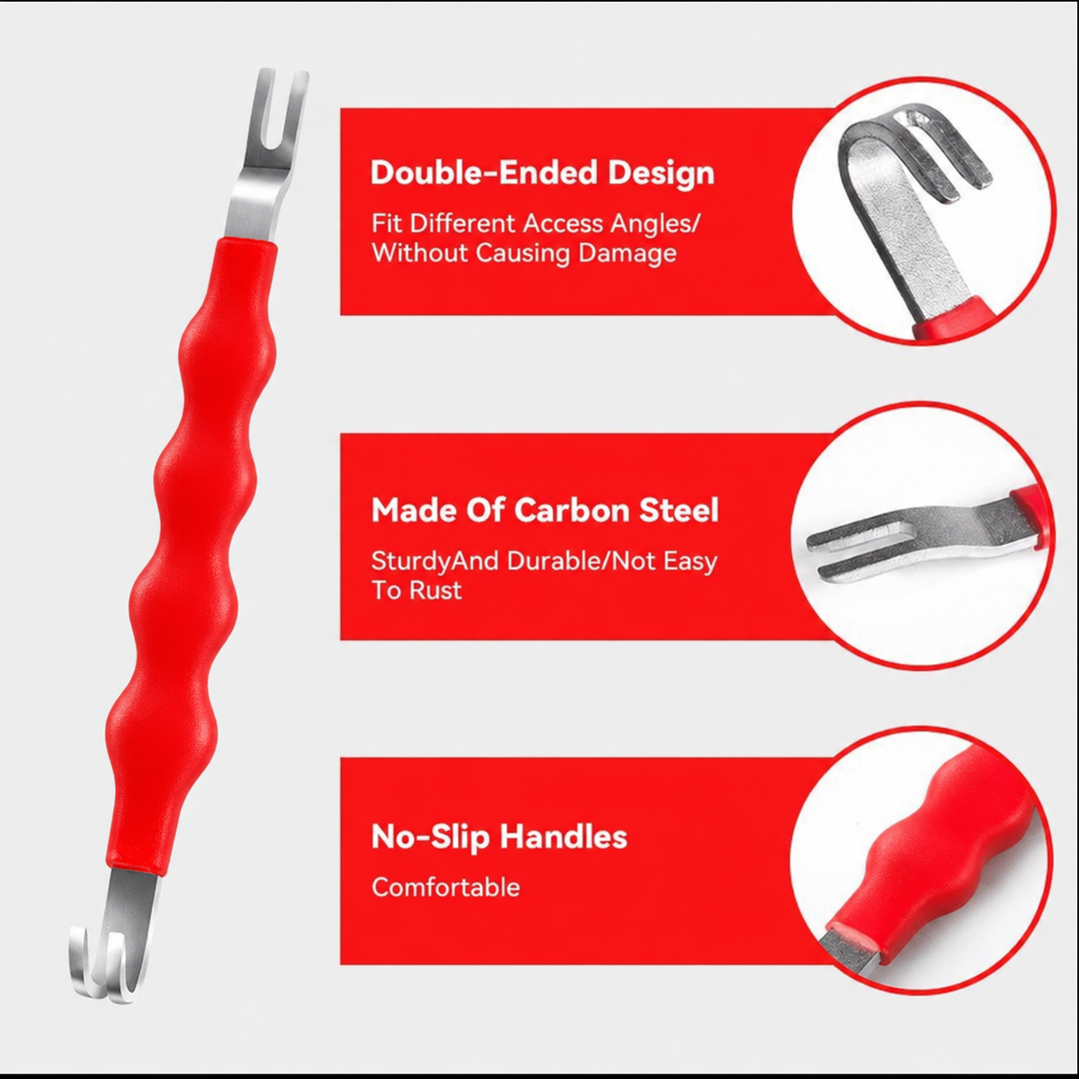 🔧 5-Piece Automotive Electrical Disconnect Pliers Kit – Connector & Clip Removal Tools