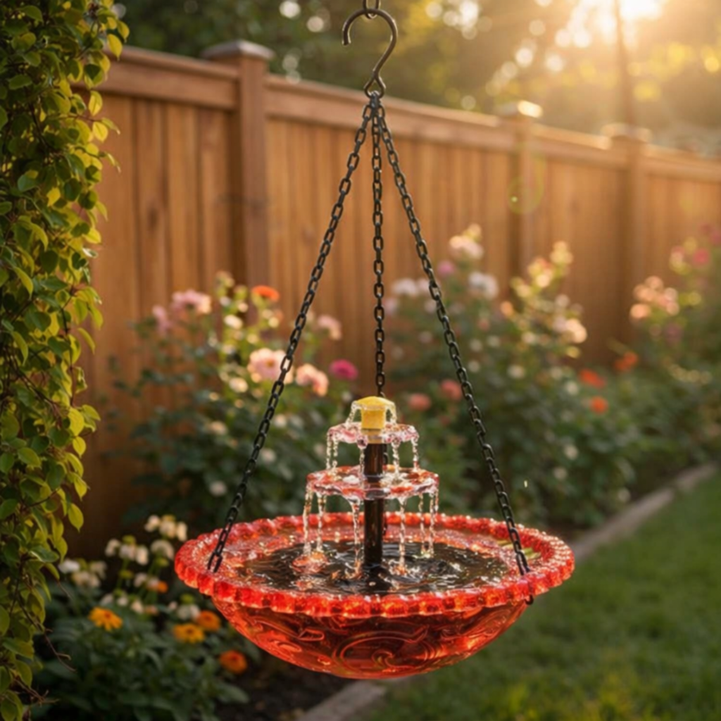 ⏰️Last Day Promotion ⚡️ Flash Sale 🎁 Solar Cascade Hanging Bird Bath Fountain