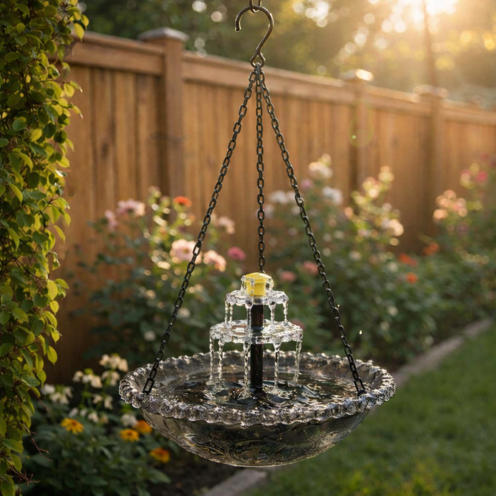 ⏰️Last Day Promotion ⚡️ Flash Sale 🎁 Solar Cascade Hanging Bird Bath Fountain
