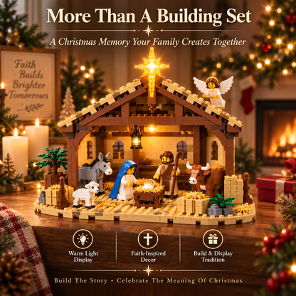 🔥Build The Christmas Story - Nativity Scene Building Block Set