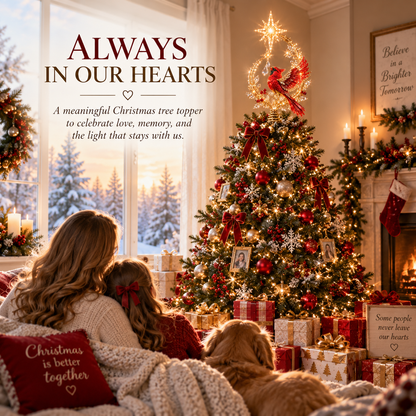 ❤️‍🔥Cardinal Heaven’s Light Tree Topper