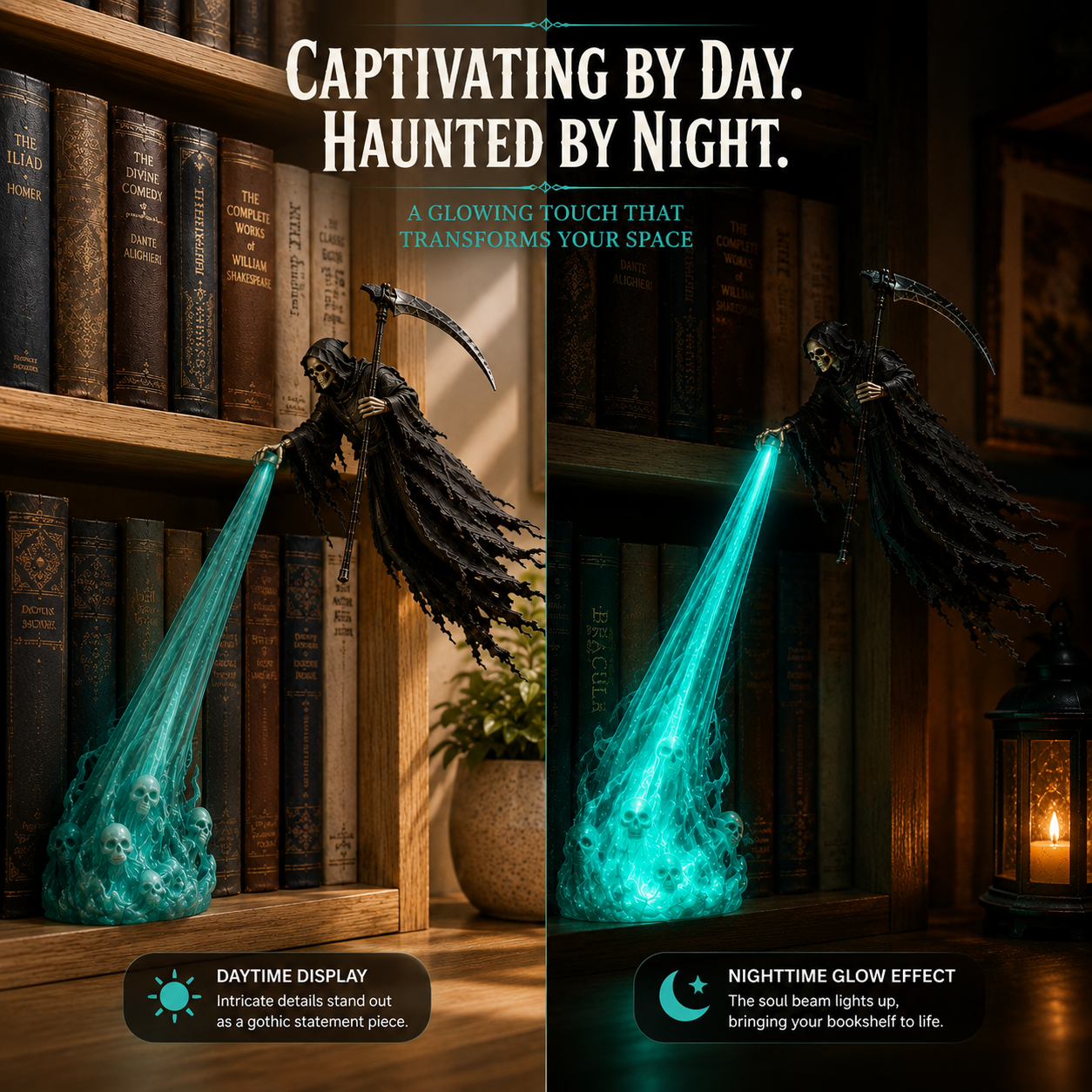 🏅The Soul Collector — Haunted Reaper Shelf Light👻