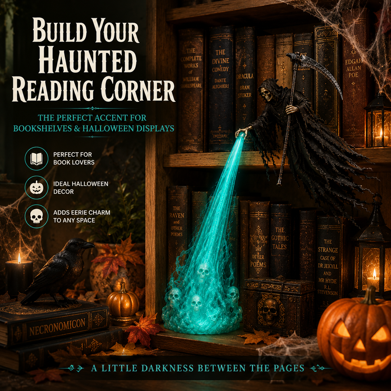 🏅The Soul Collector — Haunted Reaper Shelf Light👻