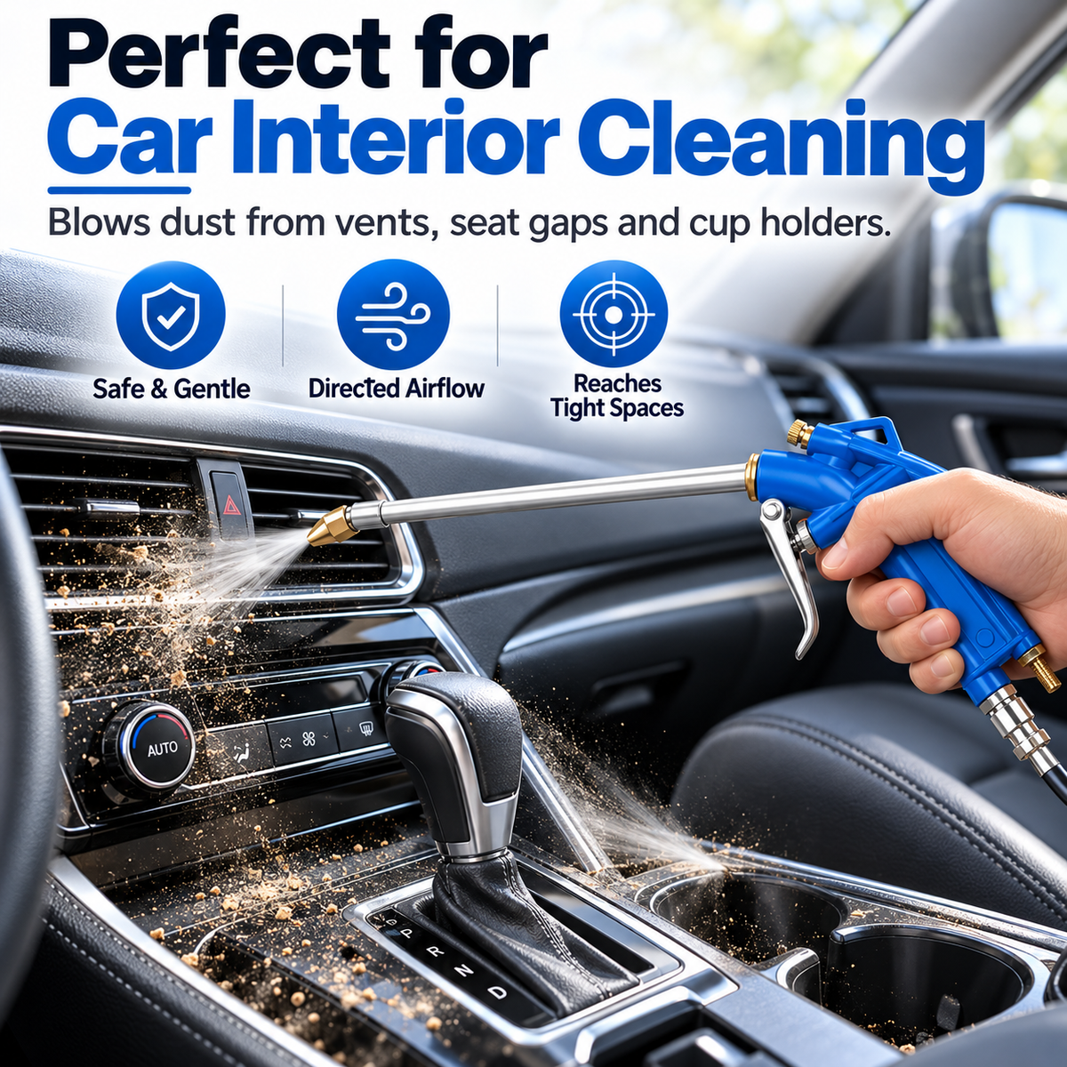 Pneumatic Air Blow Gun – Extended Nozzle Cleaning Tool