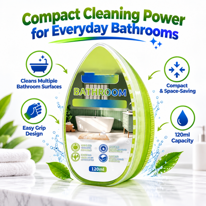 FGORRE Refillable Bathroom Cleaning Brush | Limescale & Soap Scum Scrubber