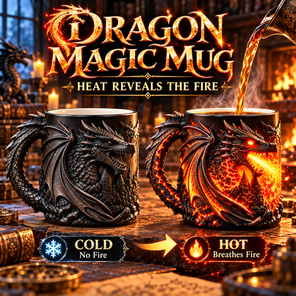 🔥 Last Day 50% OFF 🐉 Dragonfire Heat-Reveal Magic Mug 🔥