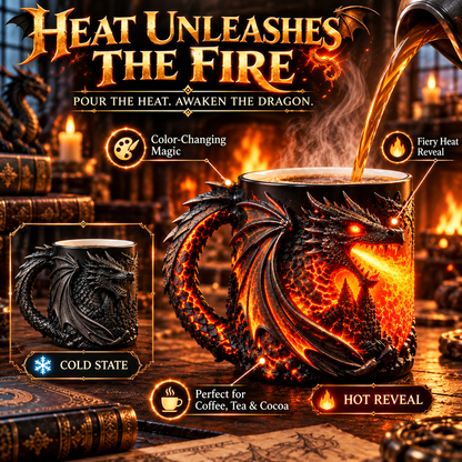🔥 Last Day 50% OFF 🐉 Dragonfire Heat-Reveal Magic Mug 🔥