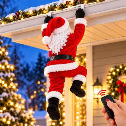 🎅 Remote-Controlled Climbing Santa – Animated Hanging Christmas Decoration🎄