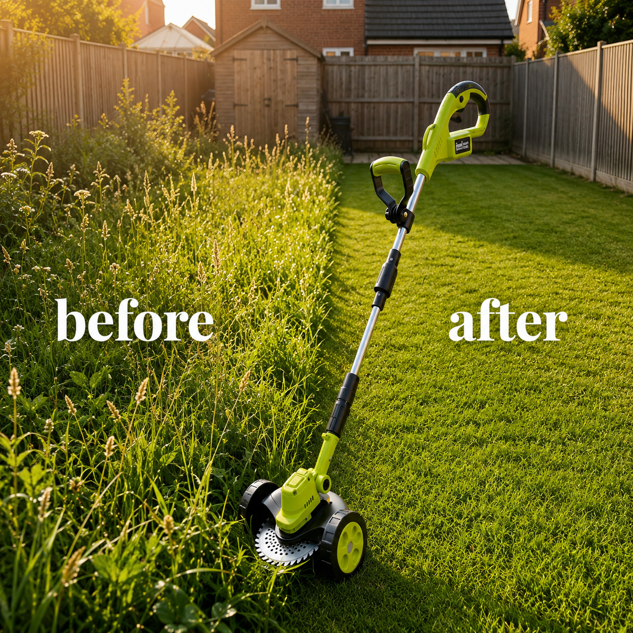 🌿⚡21V 3-in-1 Cordless String Trimmer, Edger & Mini Mower – 2 Batteries Included