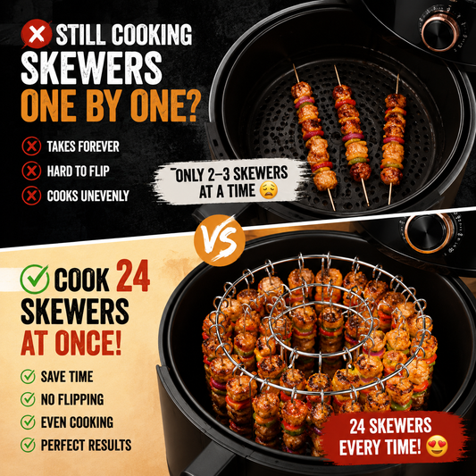 🥩Vertical barbecue grill for grilling skewers.🍤