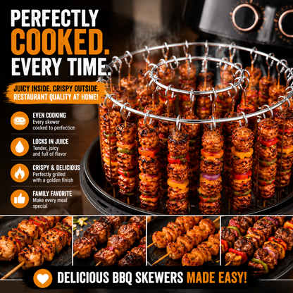 🥩Vertical barbecue grill for grilling skewers.🍤