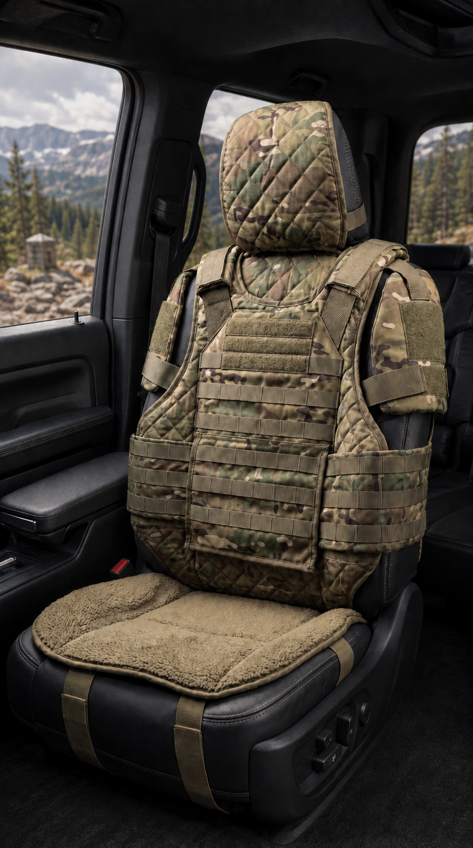 HOT SALE🚙Rugged Truck Seat Cover – Tactical Storage, Seat Protection & All‑Day Comfort