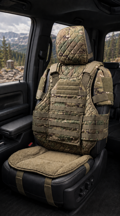 HOT SALE🚙Rugged Truck Seat Cover – Tactical Storage, Seat Protection & All‑Day Comfort