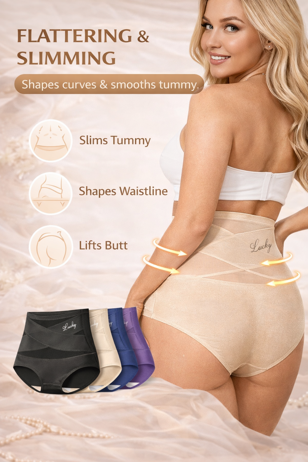 🔥High-Waist Tummy Control Seamless Shaping Panties💥